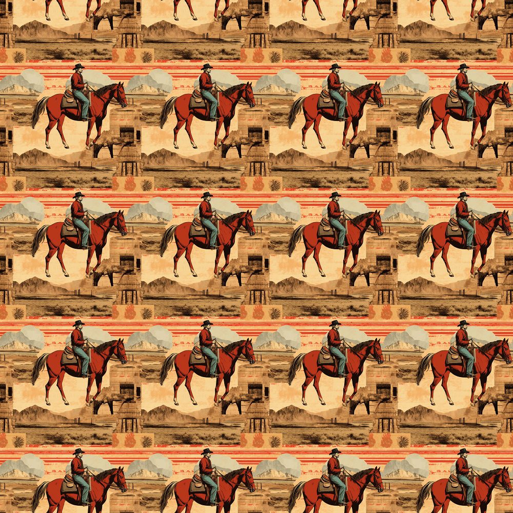 Abstract Western Pattern #13 Fabric