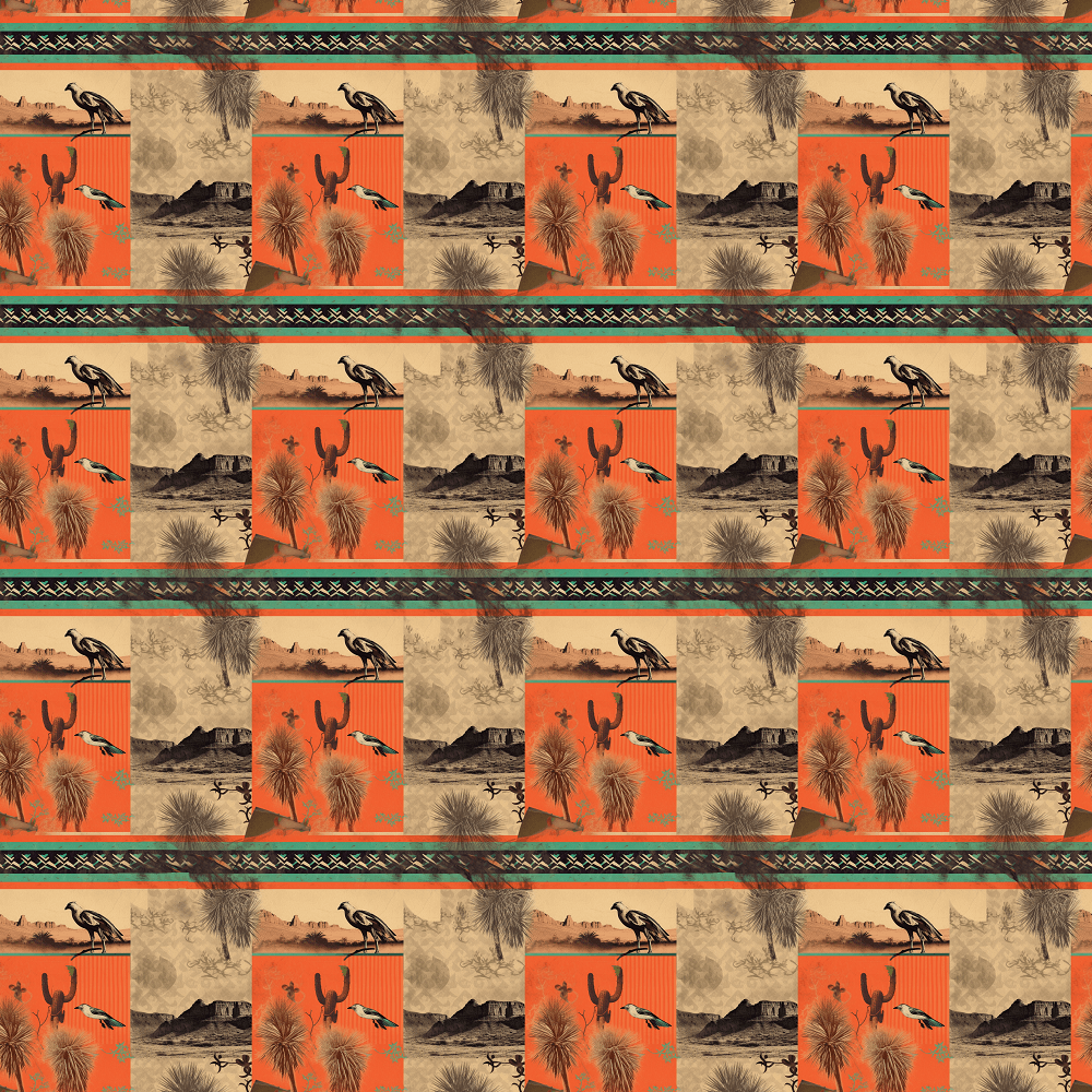 Abstract Western Pattern #14 Fabric