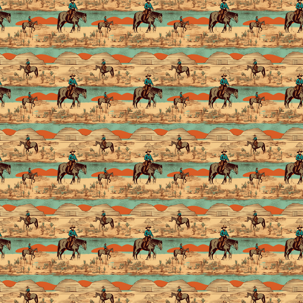 Abstract Western Pattern #16 Fabric