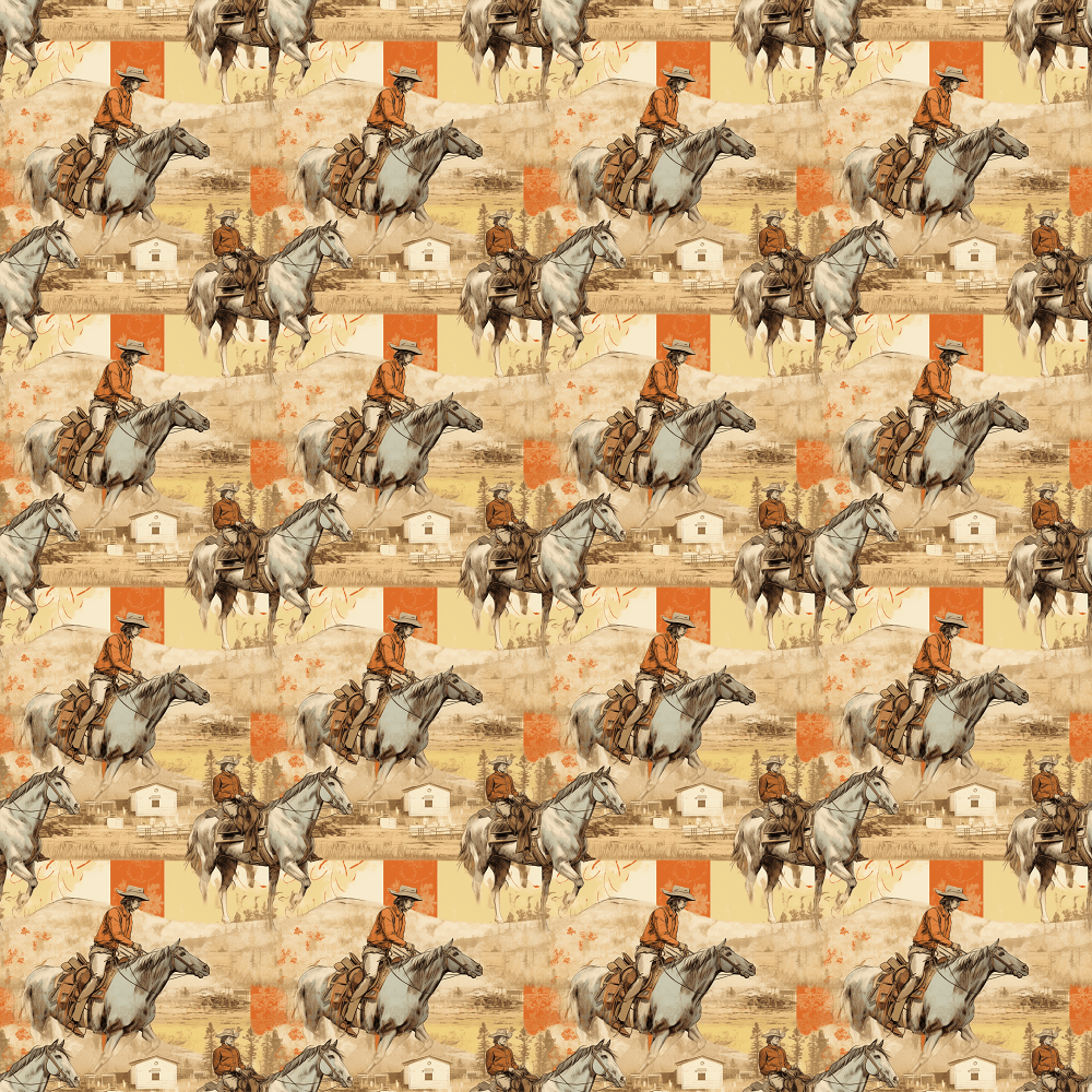 Abstract Western Pattern #17 Fabric