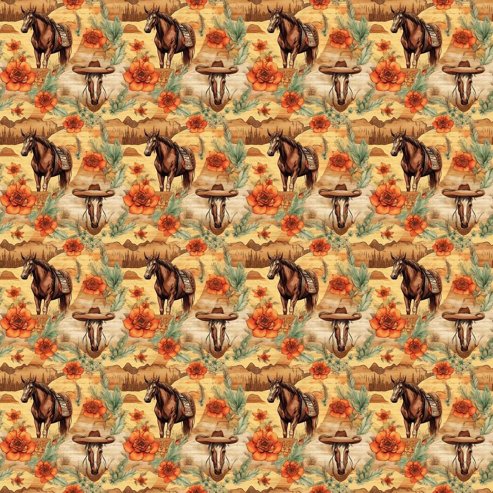 Abstract Western Pattern #2 Fabric