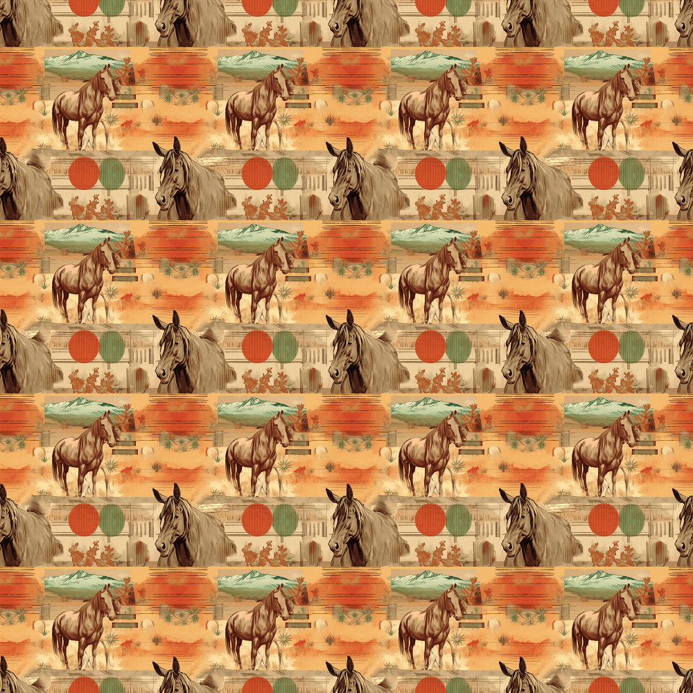 Abstract Western Pattern #3 Fabric