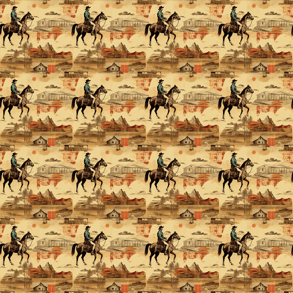 Abstract Western Pattern #4 Fabric