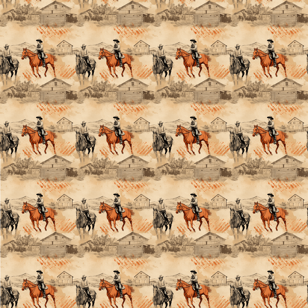 Abstract Western Pattern #6 Fabric