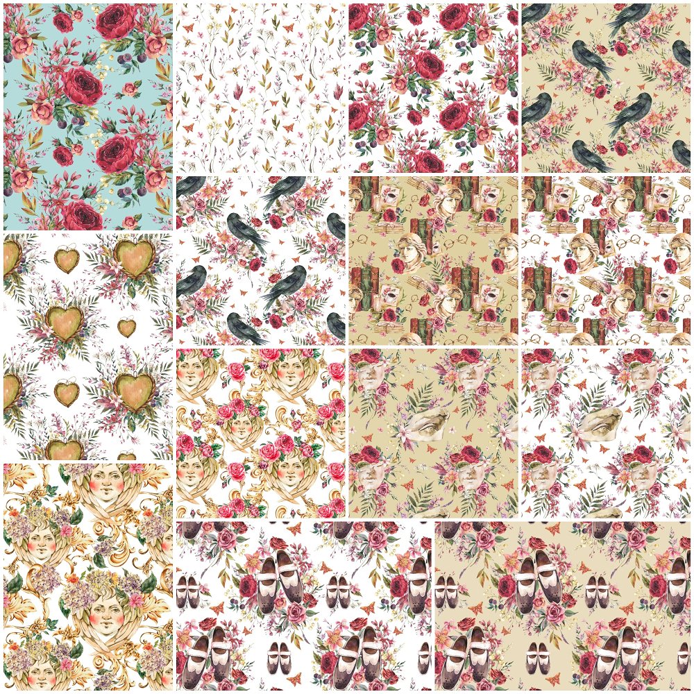 Academia Fat Quarter Bundle - 14 Pieces