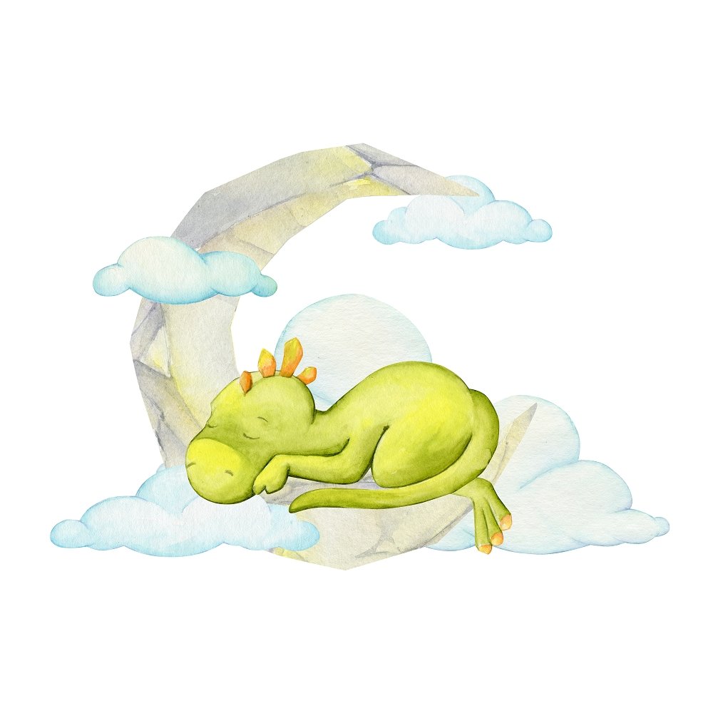 Asleep in the Sky Fabric Panel