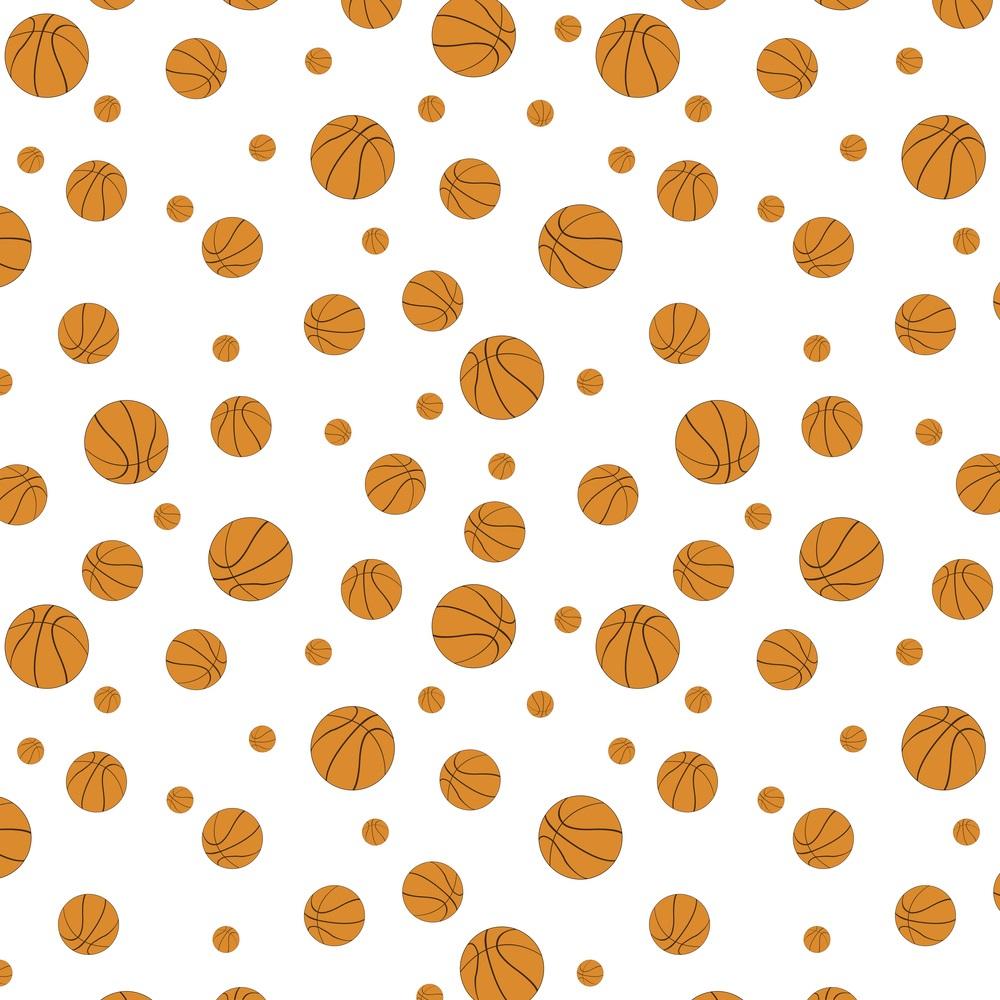 Assorted Basketballs Fabric