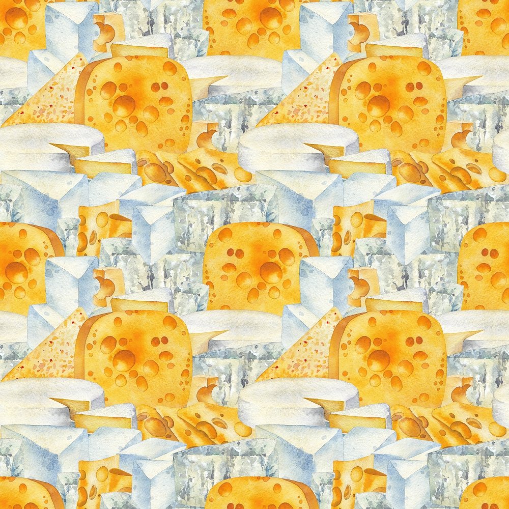 Assorted Cheese Fabric