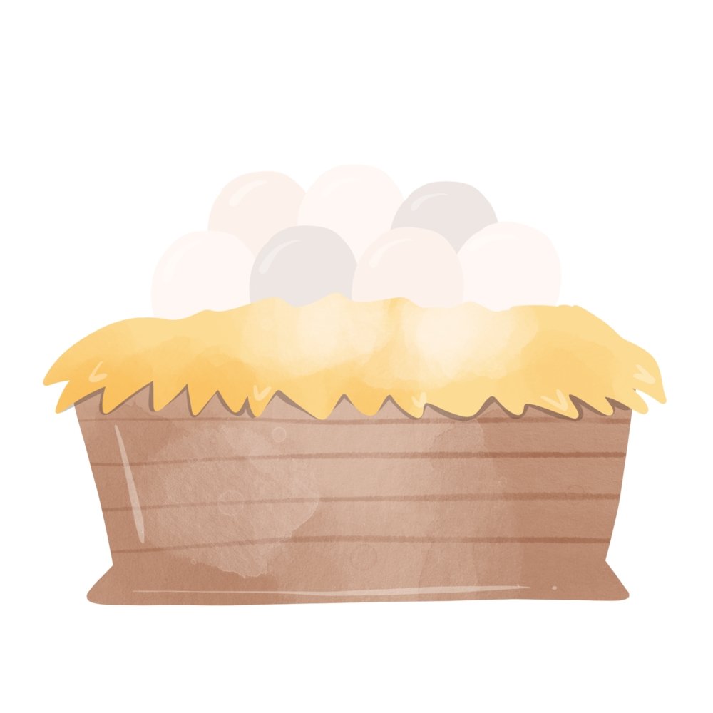 The Cutest Little Farm Eggs Fabric Panel