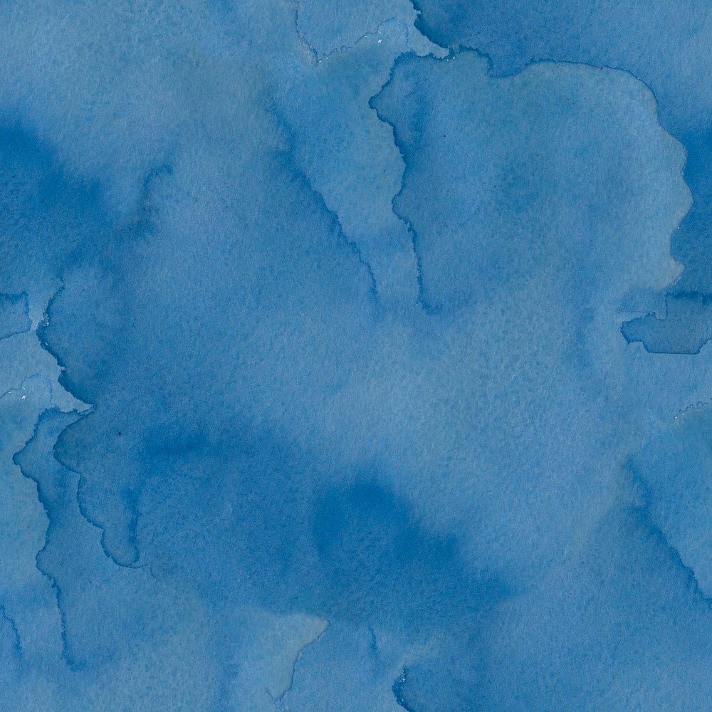 Watercolor Grunge Fabric - Blue