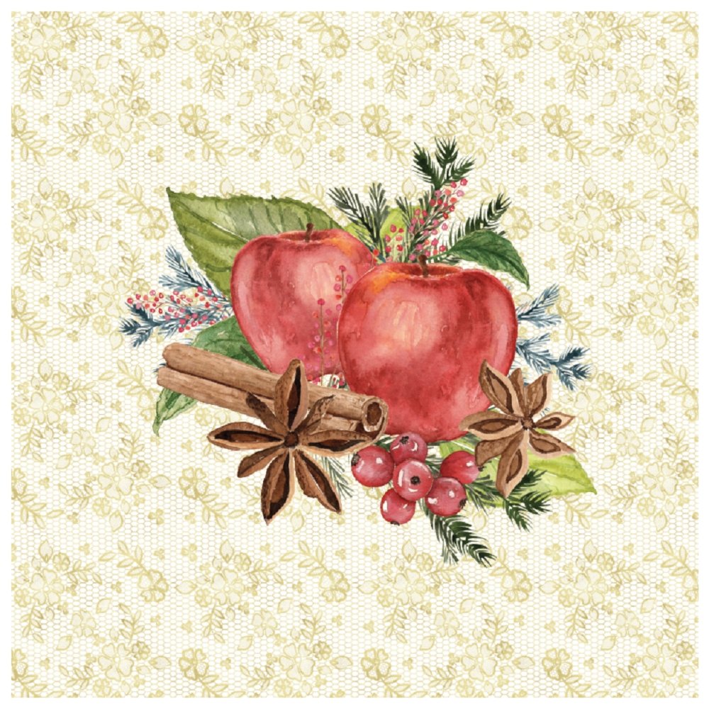Apple Cinnamon Pillow Fabric Panels