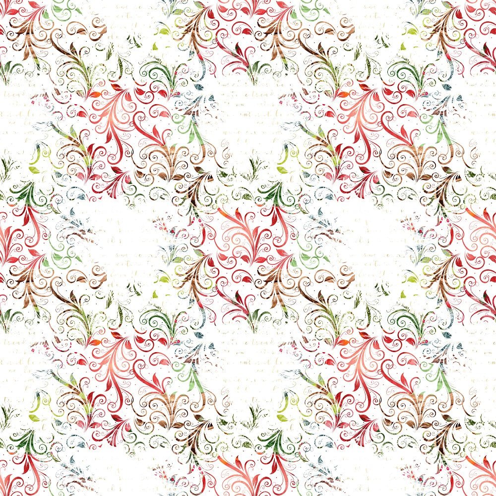 Apple Cinnamon Vines Fabric