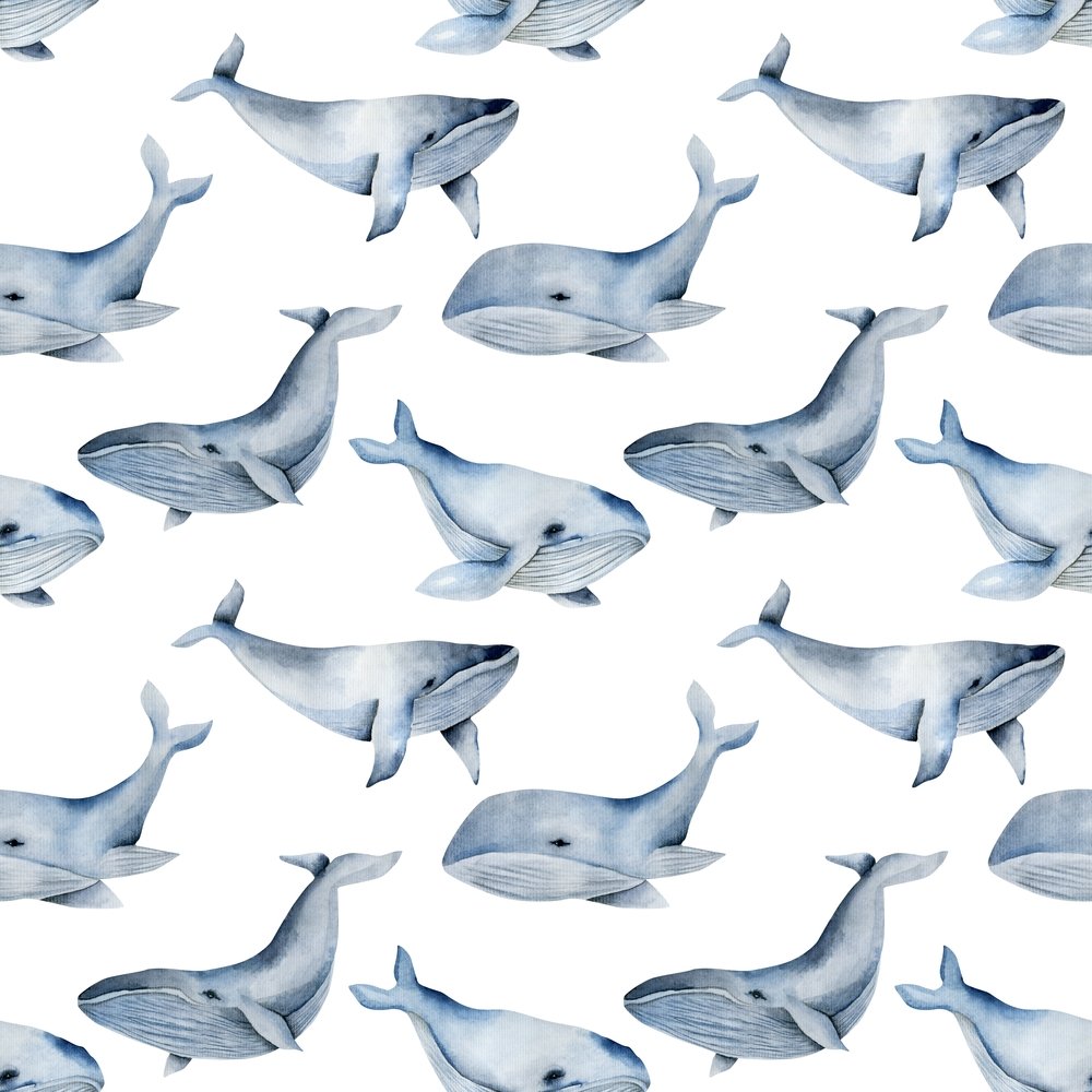 Animal Life Whales Fabric