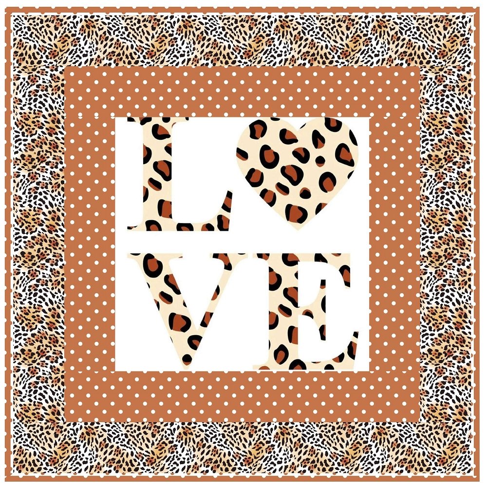 Animal Love Wall Hanging 42" x 42"