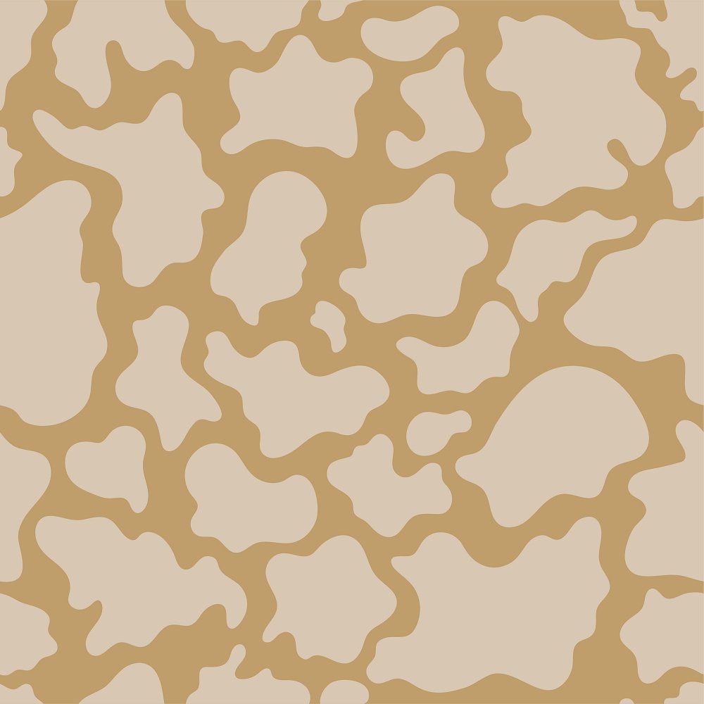 Animal Patch Fabric - Tan