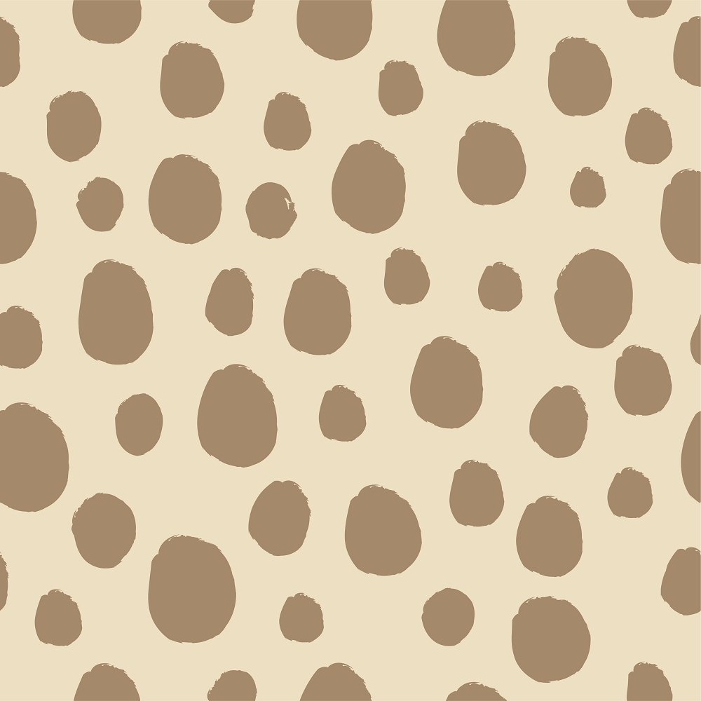 Animal Spots Fabric - Tan