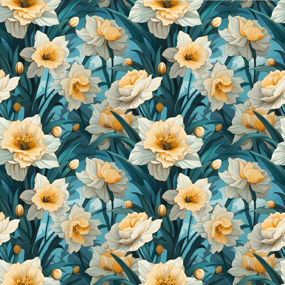 Anime Daffodils #3 Fabric
