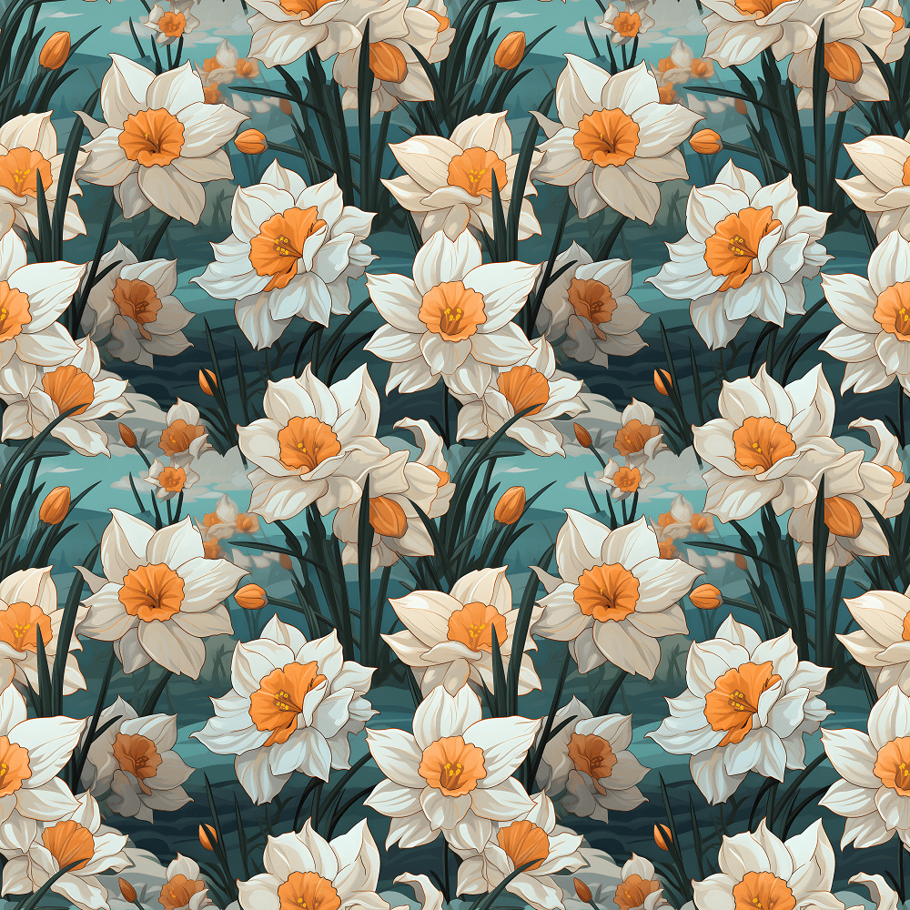 Anime Daffodils #4 Fabric