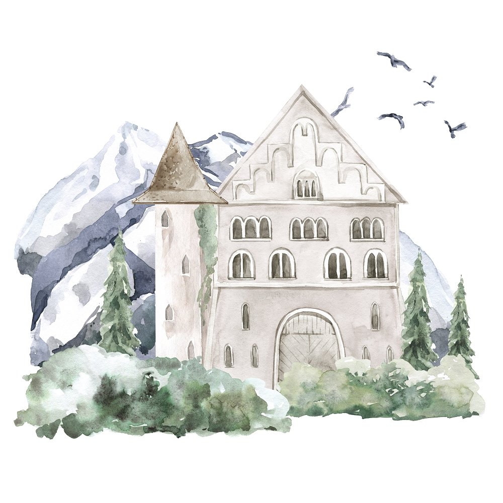 The Queen's Castle Fabric Panel - Variation 5