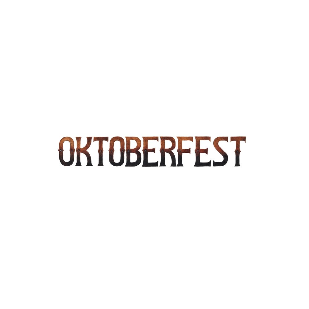 Vintage Oktoberfest Font Fabric Panel