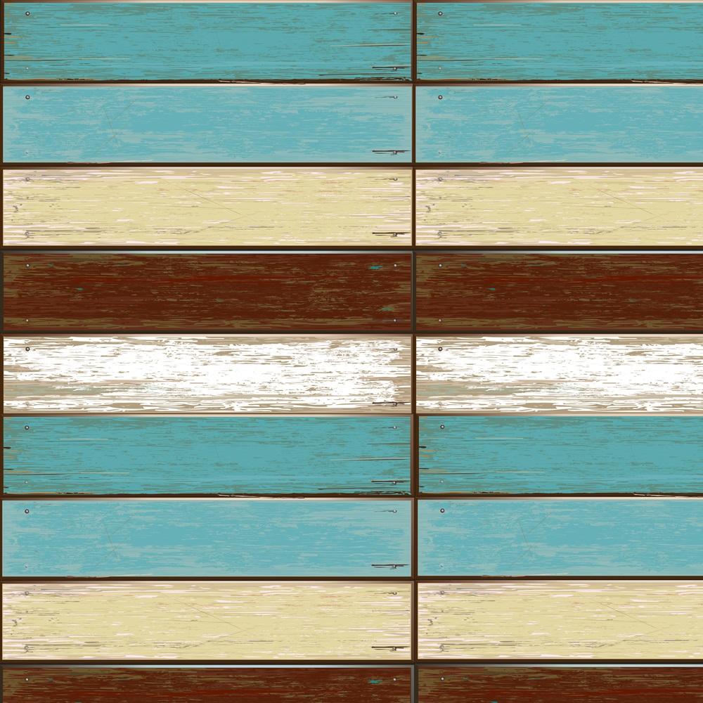 Vintage Wooden Textured Pattern Fabric - Multi