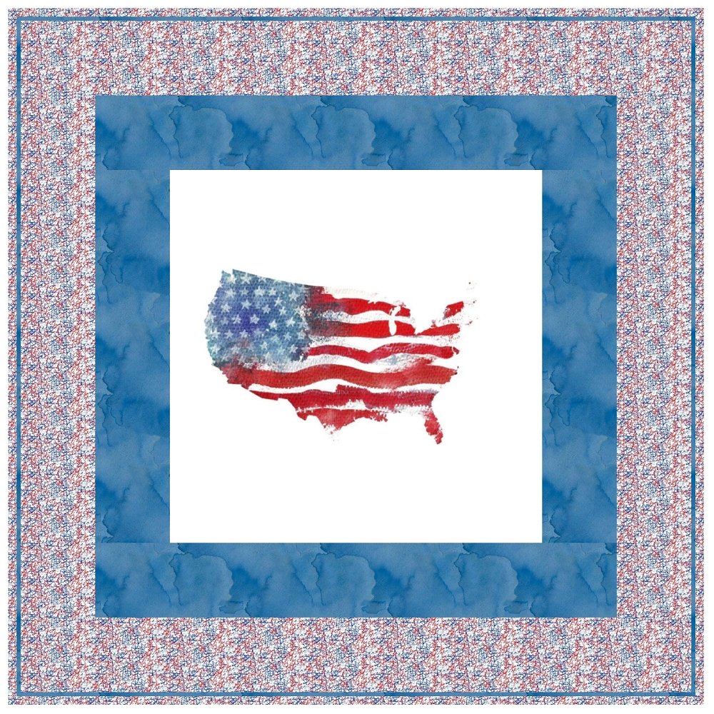 America Wall Hanging  42" x 42"
