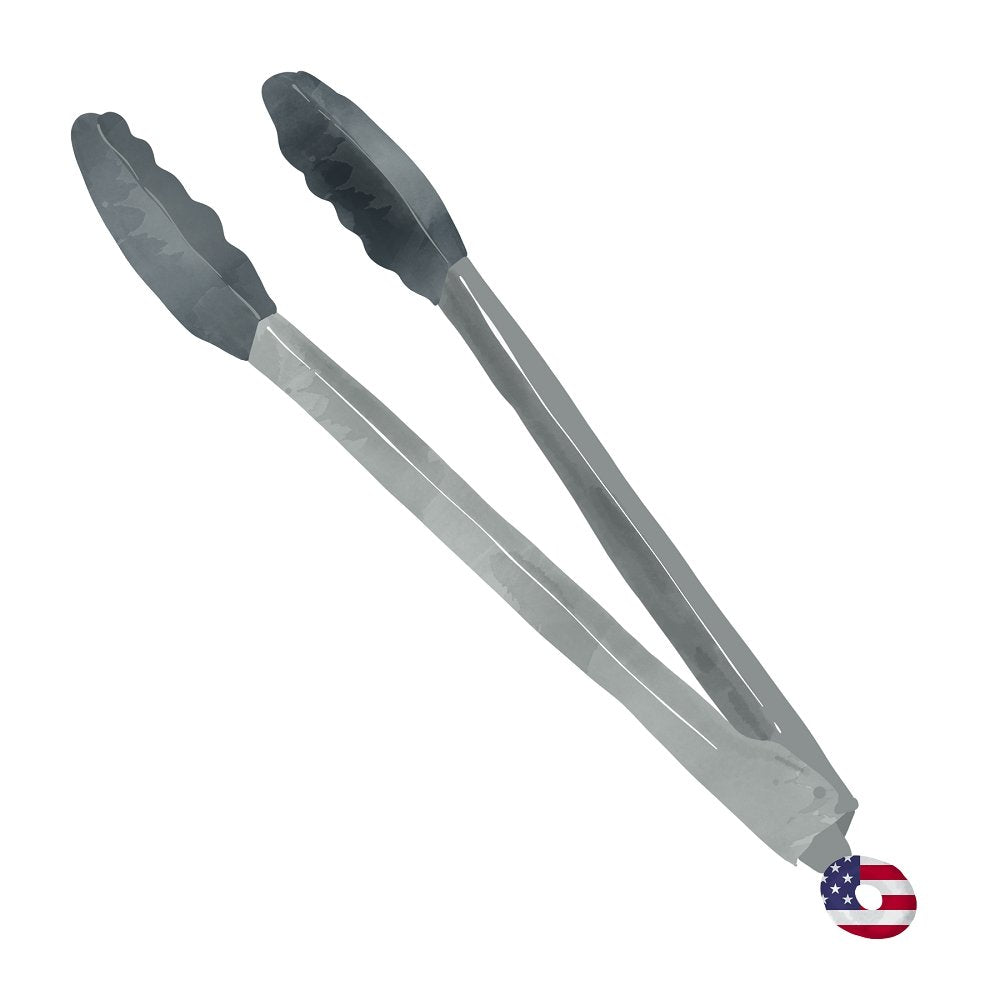 American Flag BBQ Tongs Fabric Panel