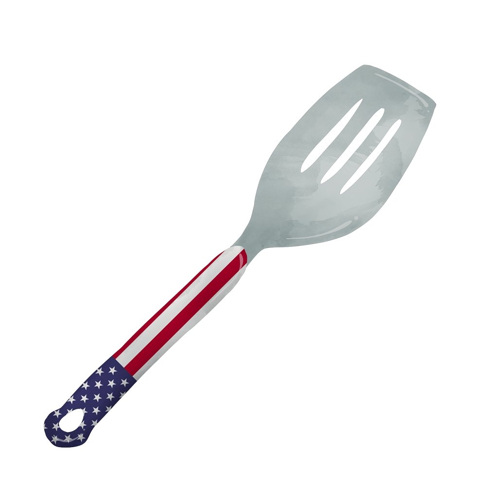 American Flag Spatula Fabric Panel