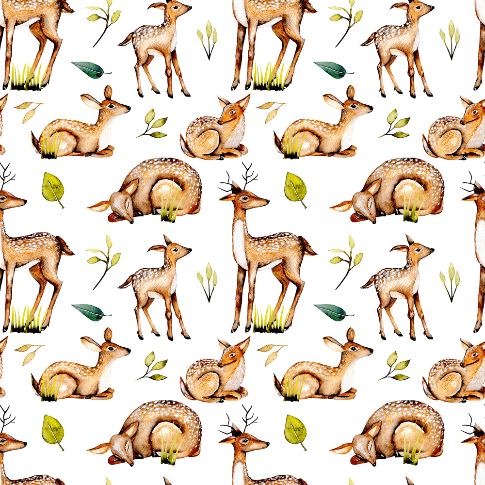 Animal Life Deer Fabric