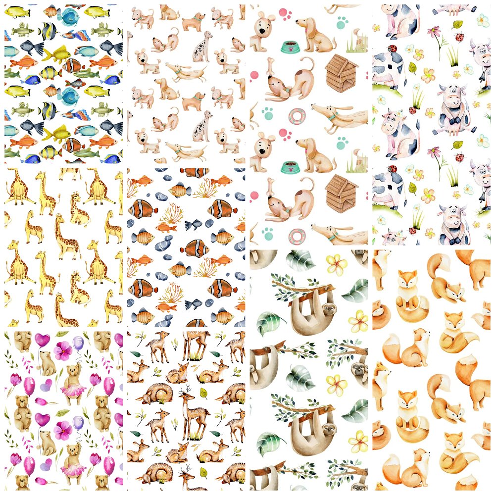 Animal Life Fat Quarter Bundle - 10 Pieces