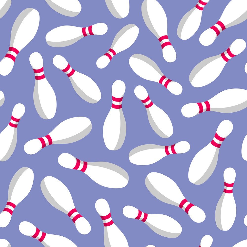 Tossed Bowling Pins Fabric