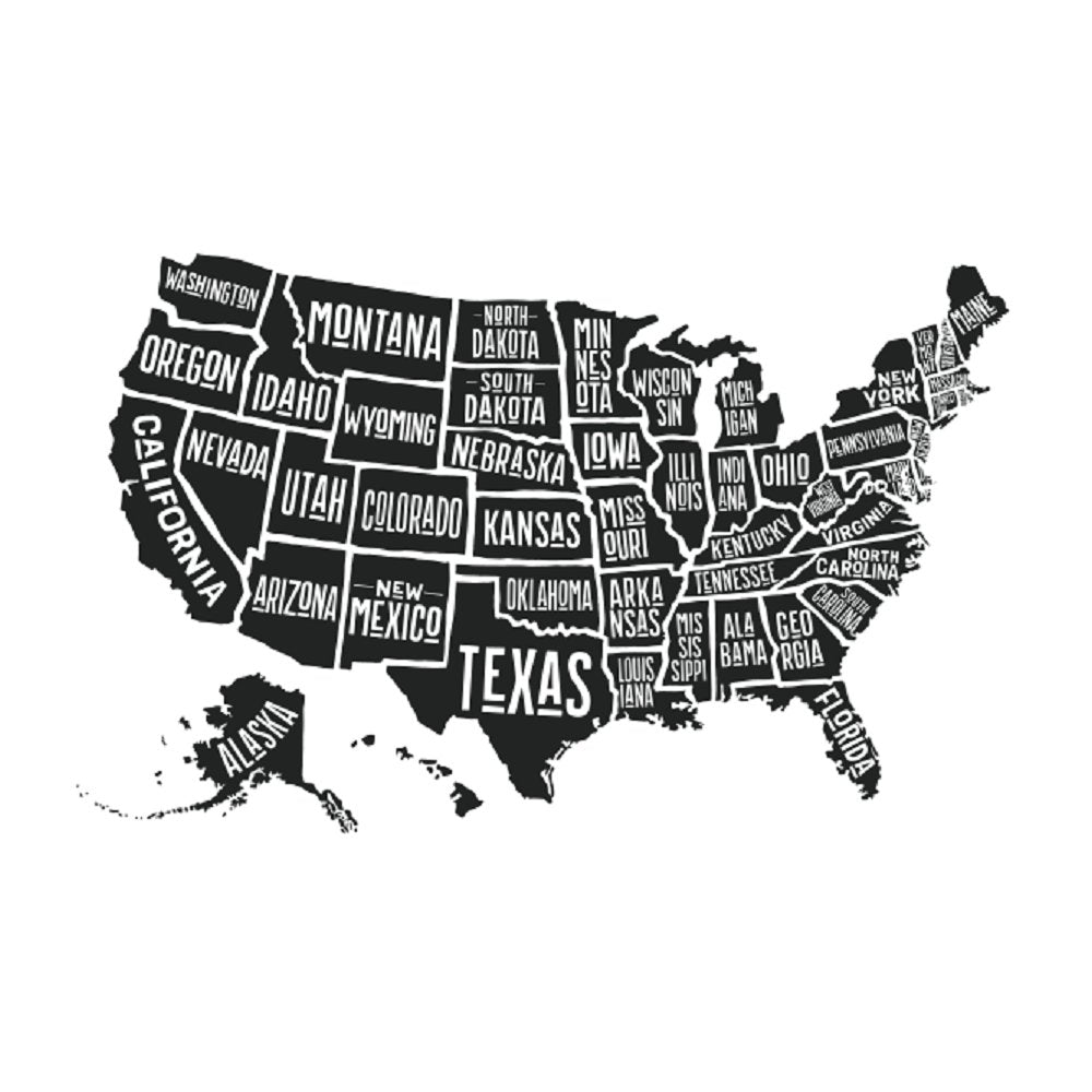 U.S. States Fabric Panel