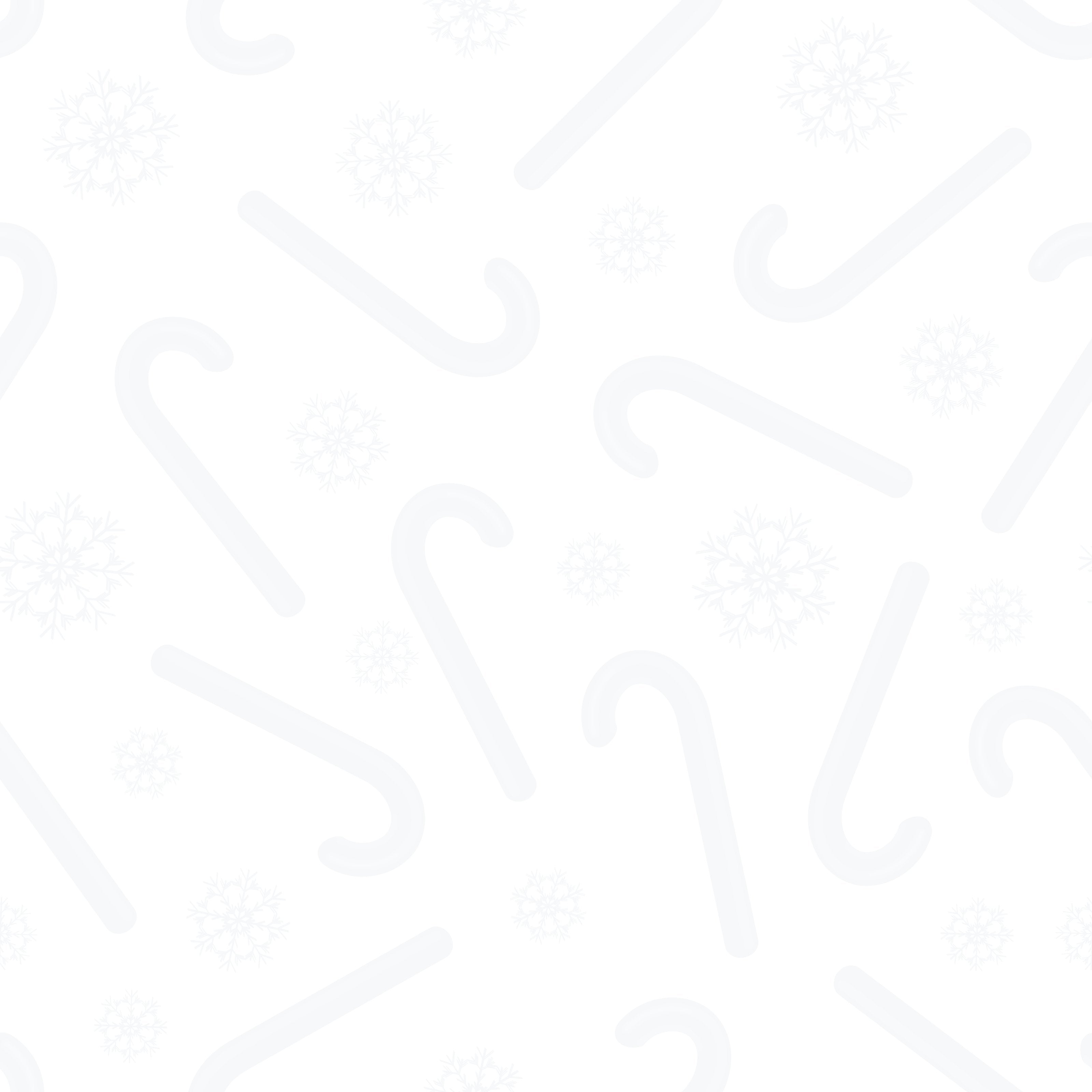 Vintage Candy Cane and Snowflakes Tone on Tone Fabric