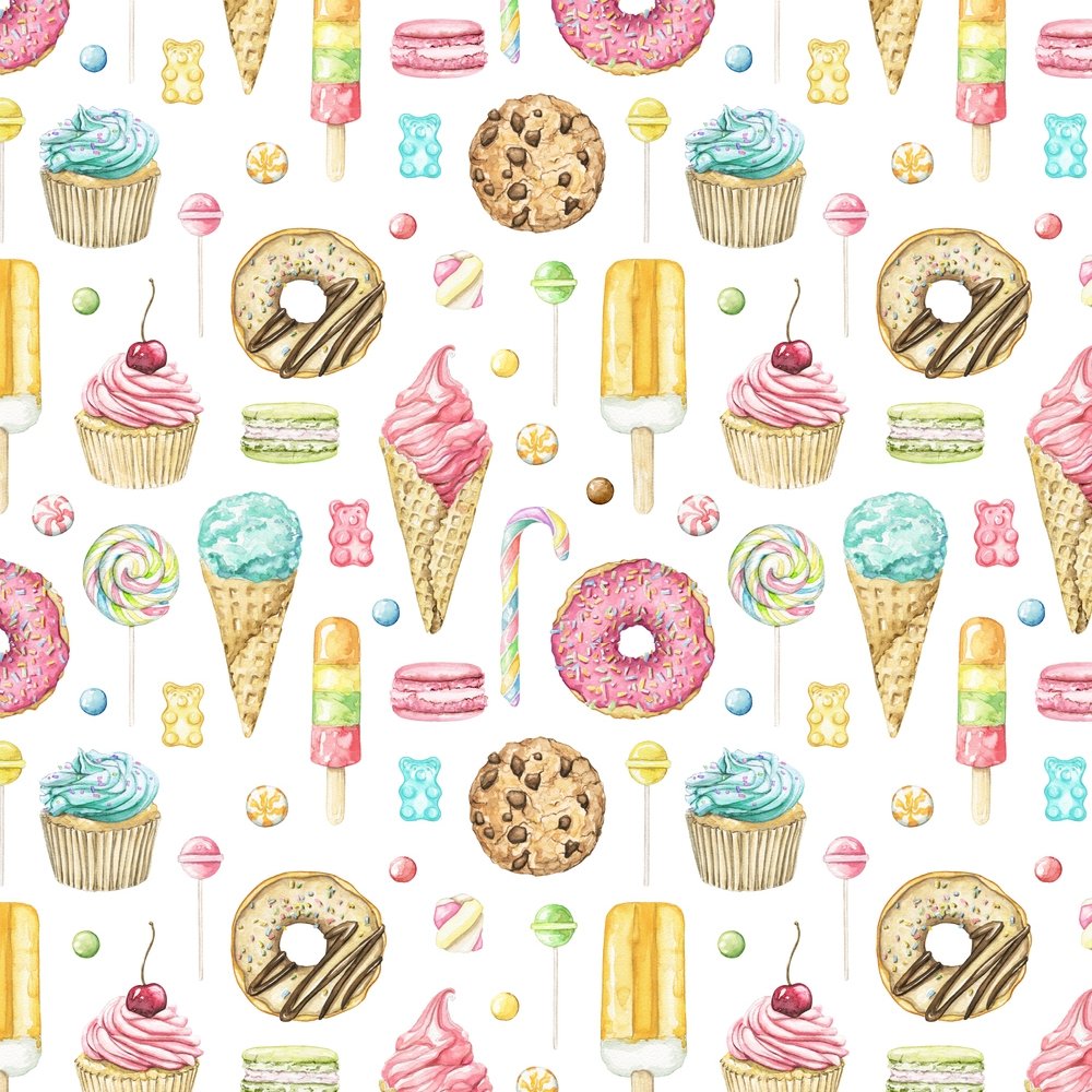 All Things Sweet Fabric - White