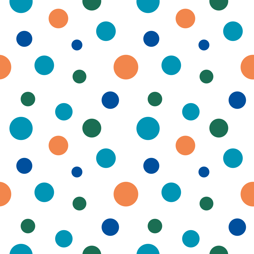 Allover Boy Dots Fabric - Blue/Green