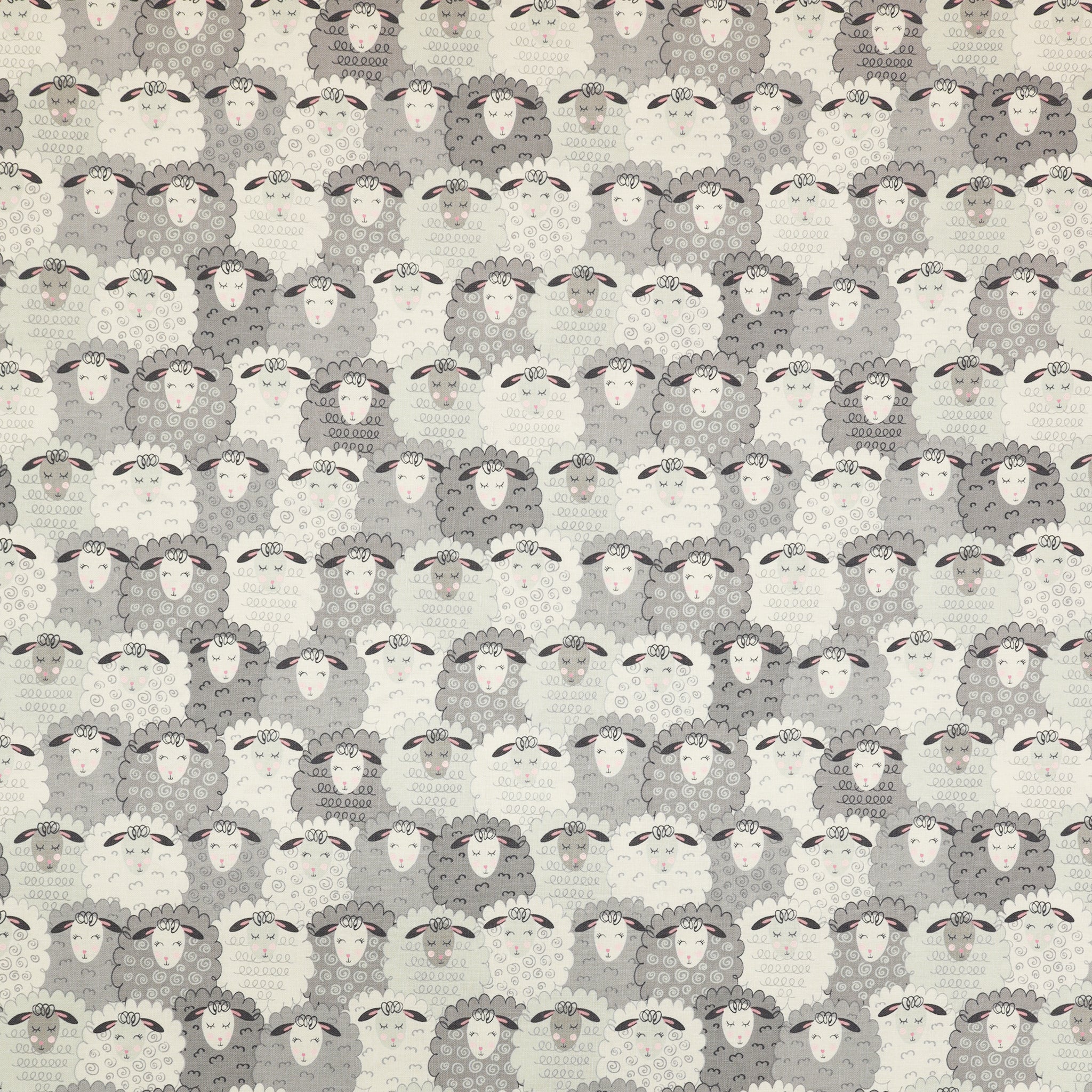 Sweet Little Lamb Fabric Collection - Cozy Lamb Gray