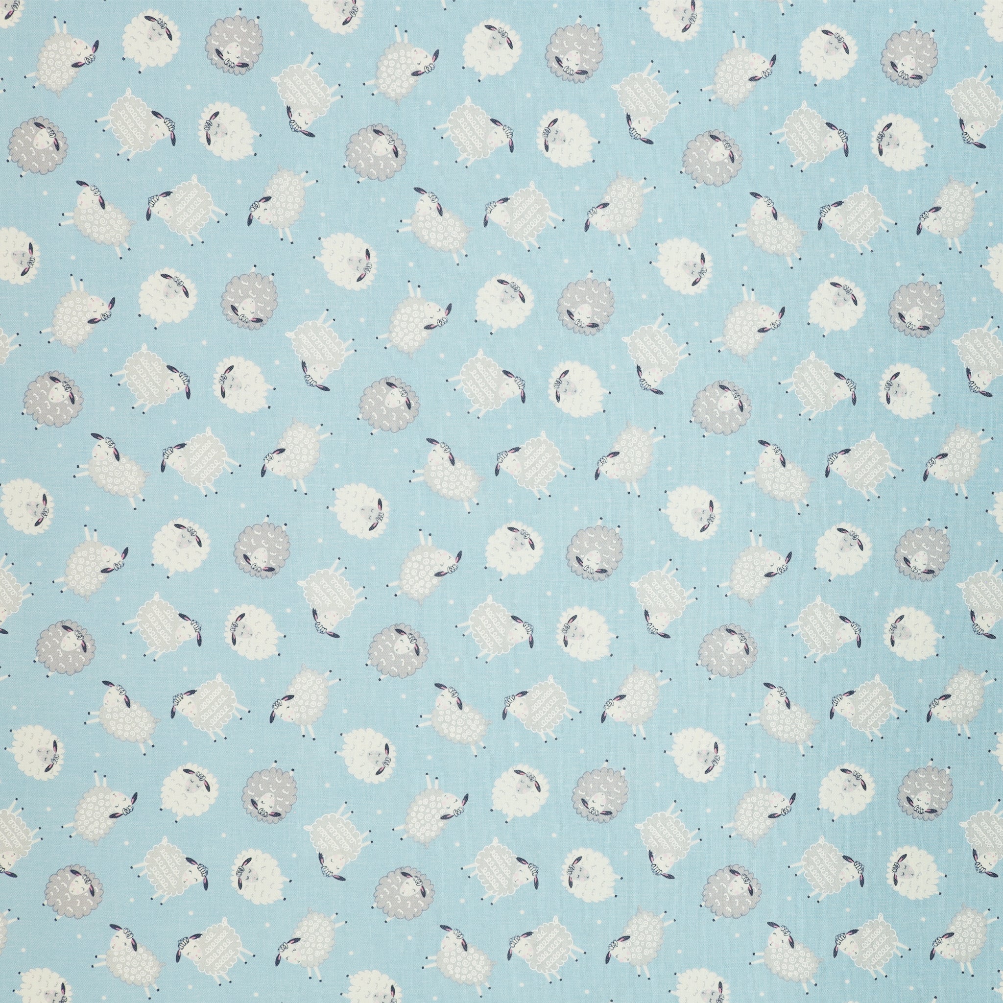 Sweet Little Lamb Fabric Collection - Dreamy Little Lamb Blue