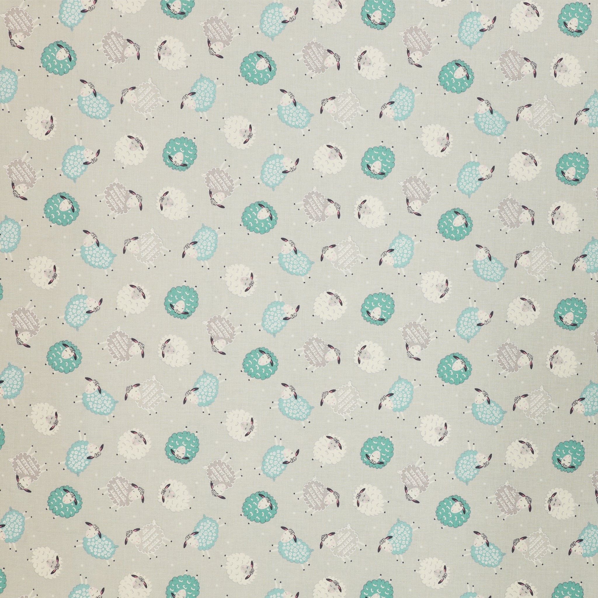 Sweet Little Lamb Fabric Collection - Dreamy Little Lamb Gray