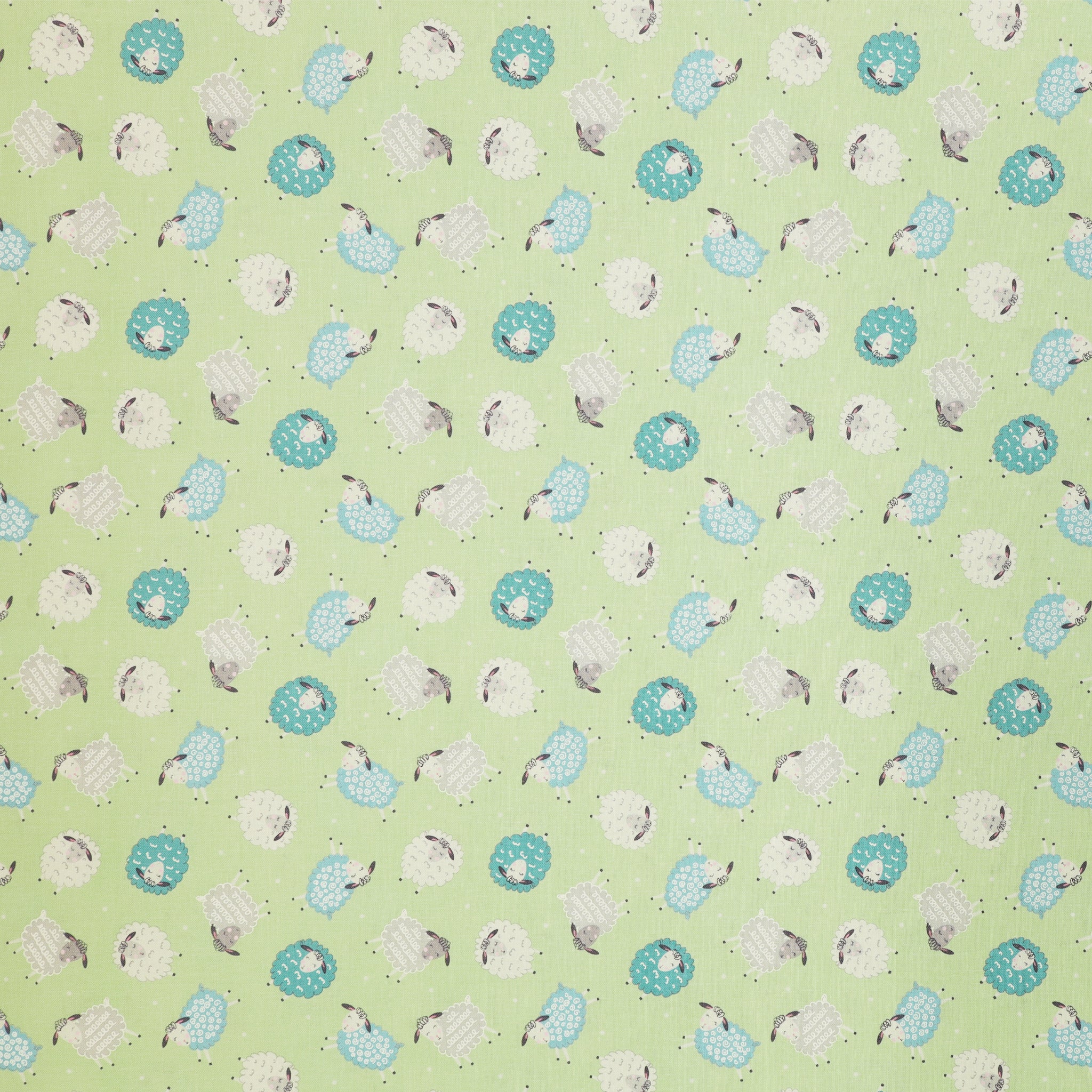 Sweet Little Lamb Fabric Collection - Dreamy Little Lamb Green