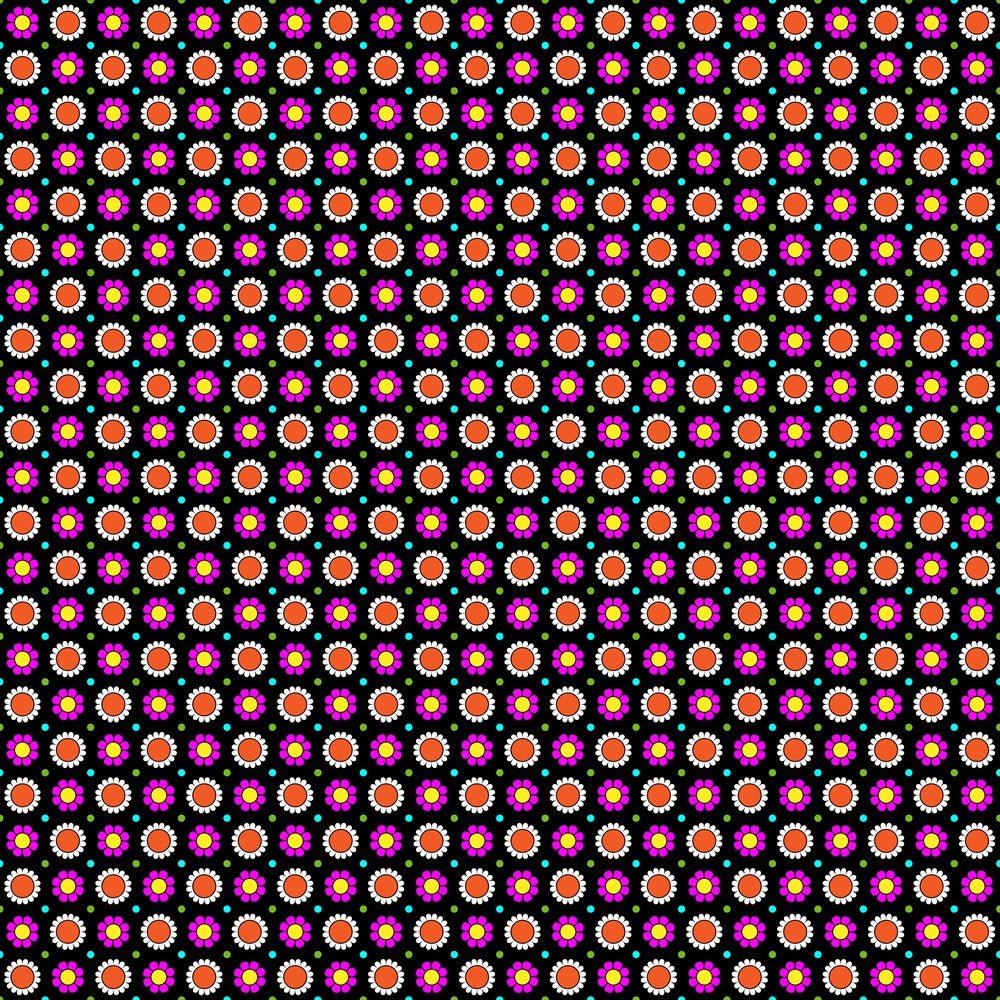 Vivid Packed Mini Flowers Fabric - Pink