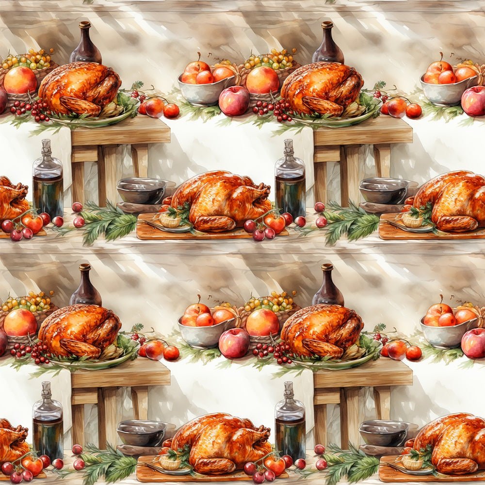 Thanksgiving Meal #12 Fabric