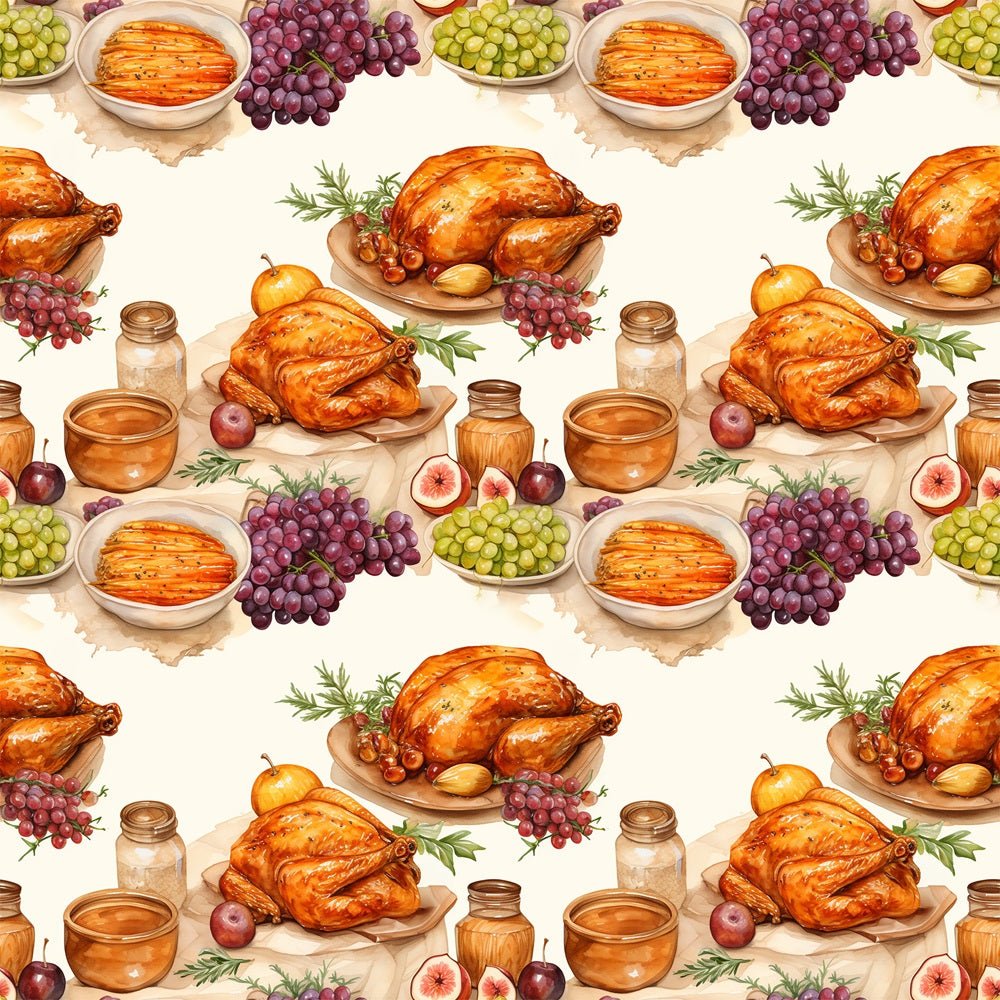 Thanksgiving Meal #2 Fabric