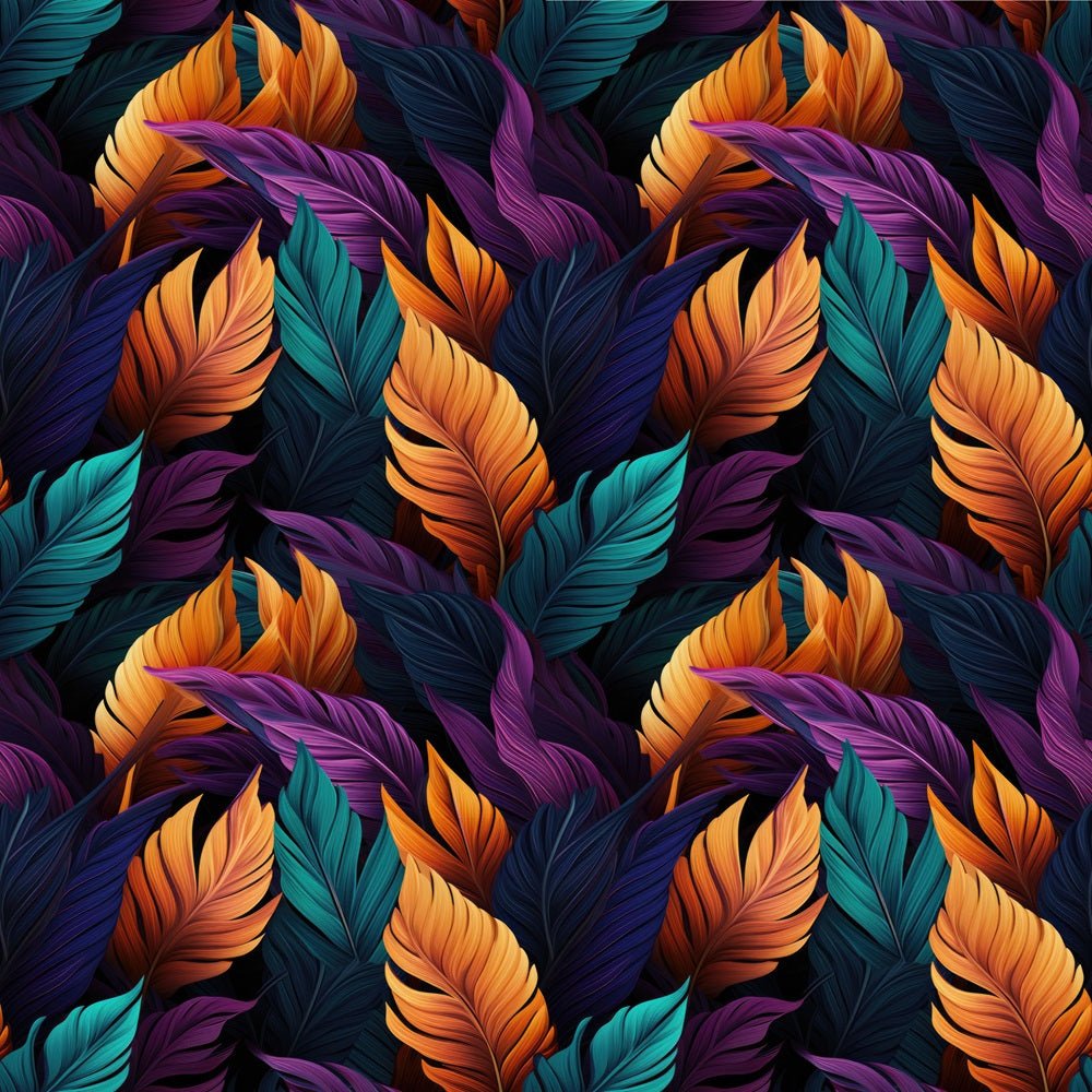 Tropical Luxury Feather Fabric