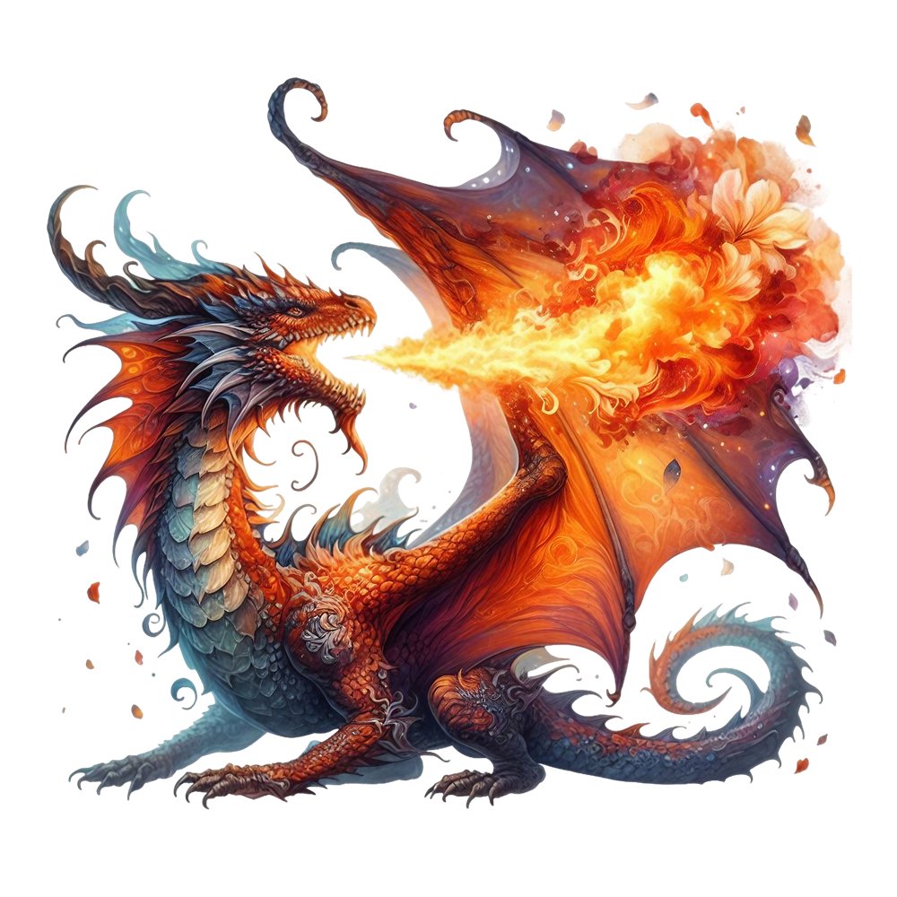 The Dragon Lair Dragon #11 Fabric Panel