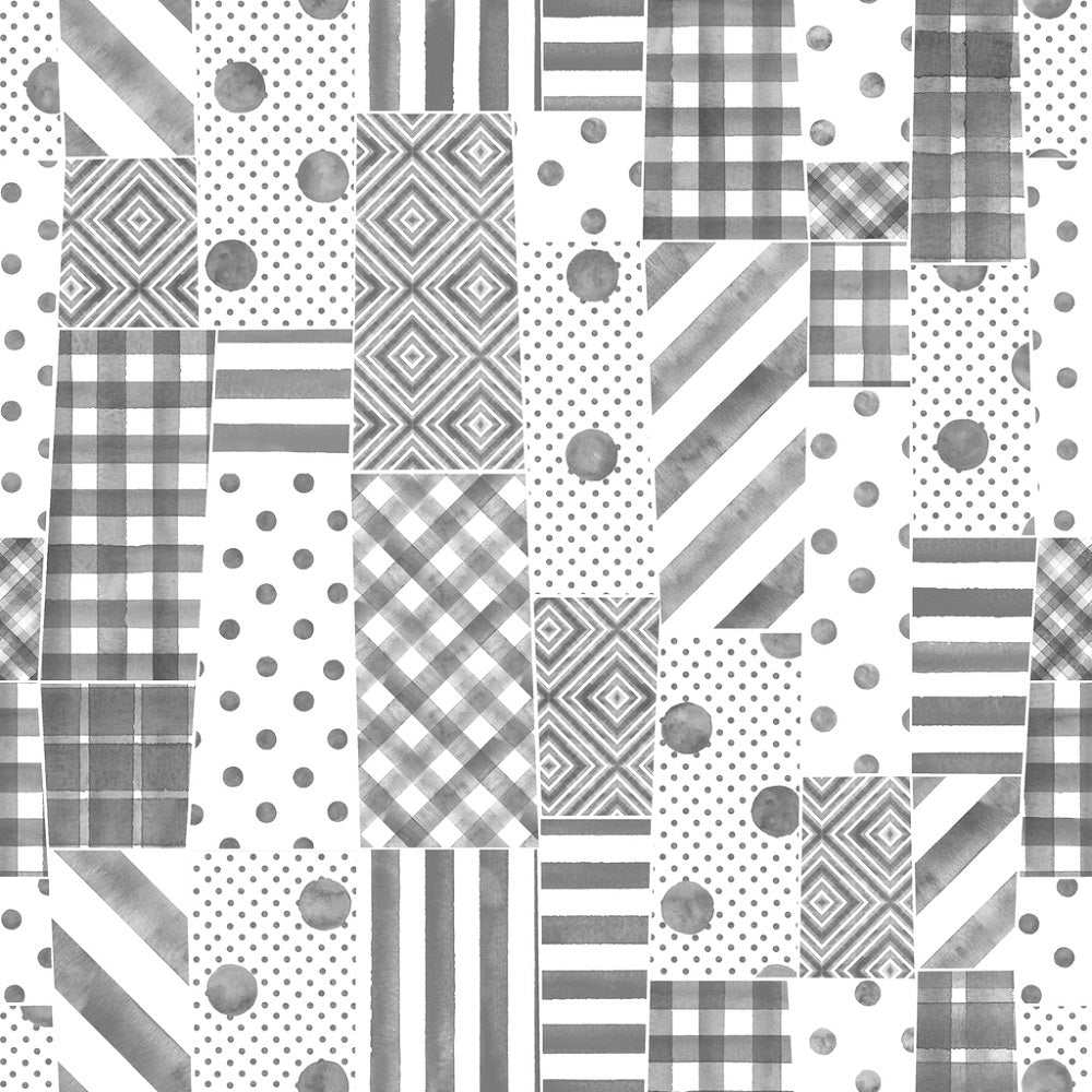 Trendy Patchwork Pattern #7 Fabric