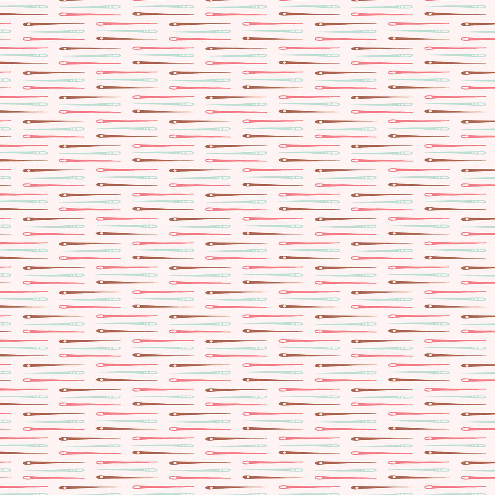 Trendy Sewing Needles Fabric