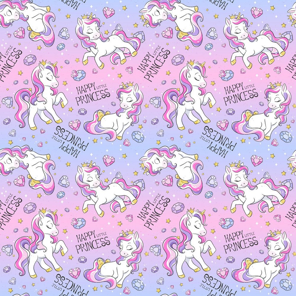 Unicorns and Diamonds Follow Your Dreams Fabric - Multi