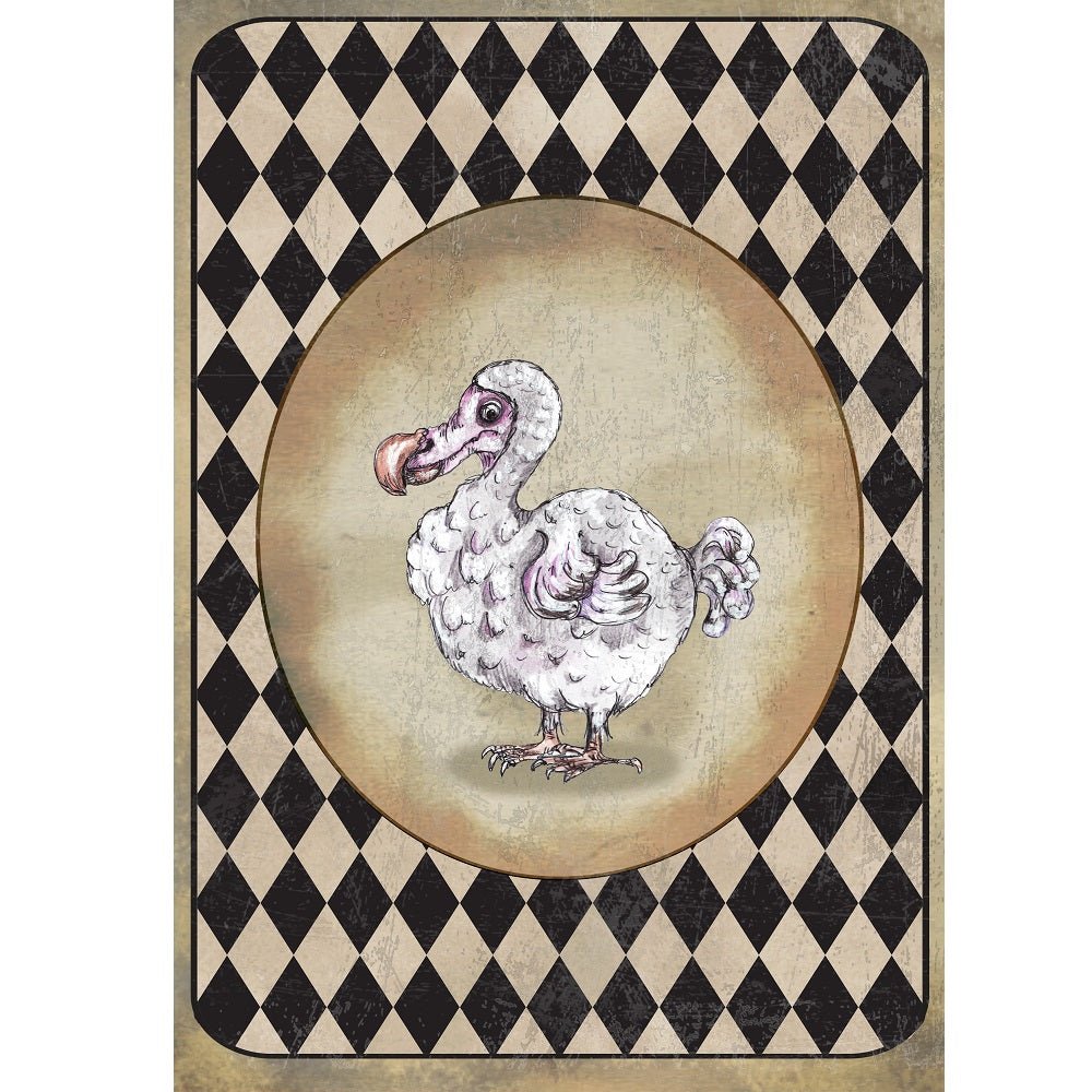 Alice in Wonderland Dodo Fabric Panel