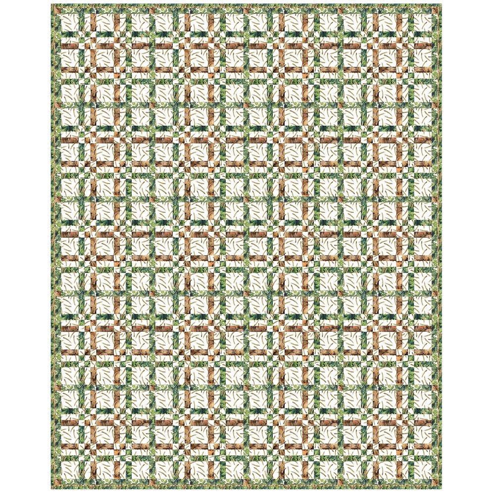 Album Quilt in Hops Quilt Kit - 65" x 81"