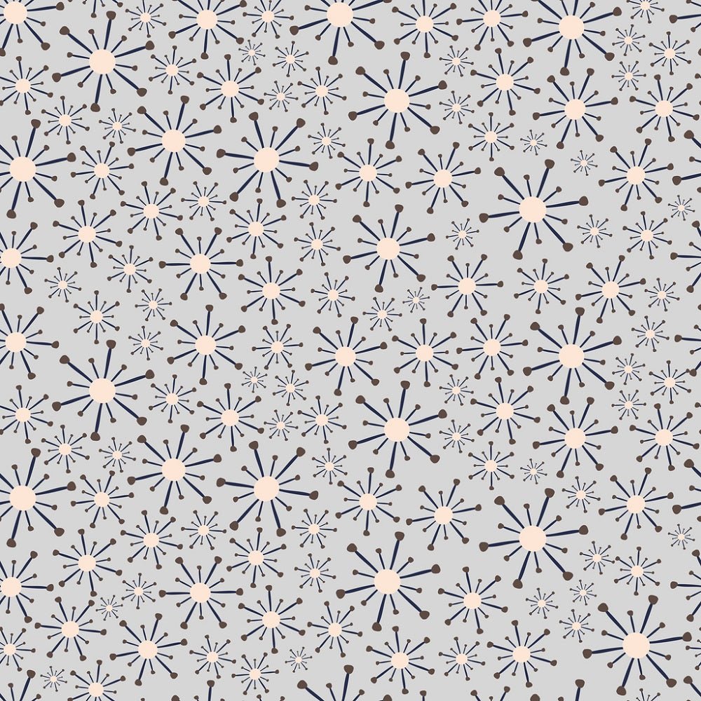 Atomic Radial Exploding Shapes Fabric